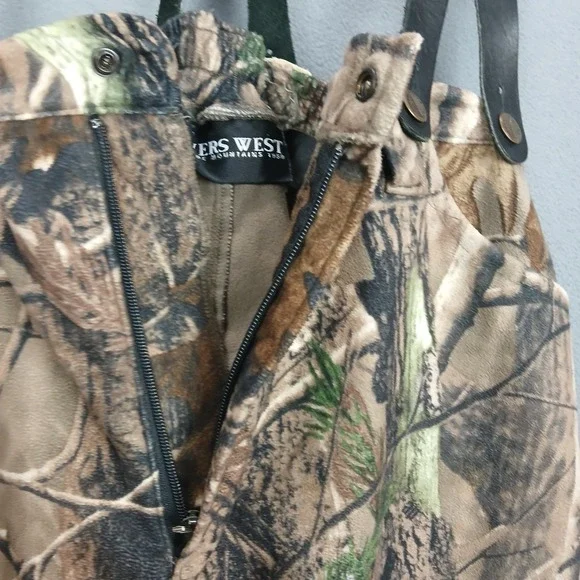Rivers West Stalker Bib Overall Mens XL Brown Camo Realtree Waterproof Hunting